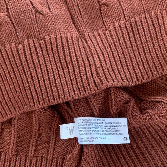 Wild Fable Women's V-Neck Cable Knit Sweater Vest - Brown - Picture 7 of 7